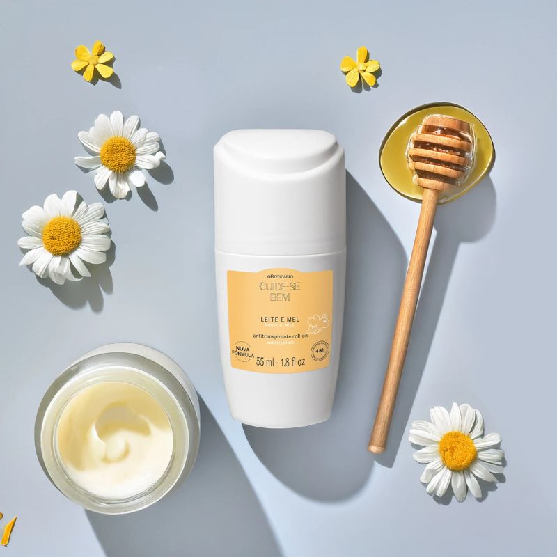 ANTITRANSPIRANTE ROLL-ON CUIDE-SE BEM LEITE E MEL 55ML